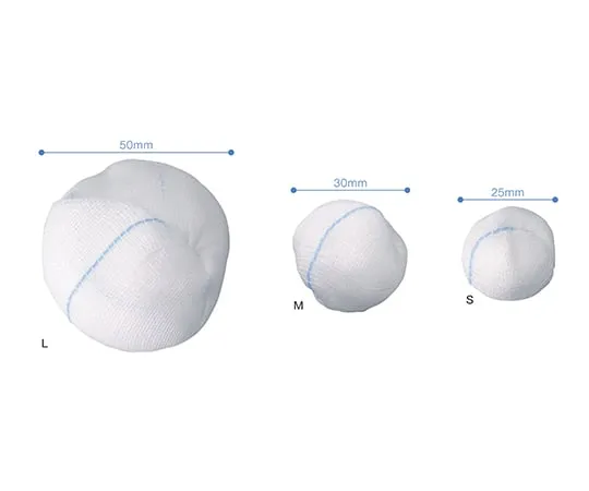 61-7355-40 Gauze Ball x S 25 mm (Diameter) 100 Pieces 24900