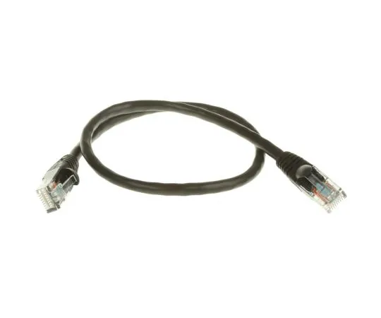 63-4645-73 RS PRO Black PVC Cat5e Cable U/UTP, 500mm Male RJ45/Male RJ45 Terminated 557-026