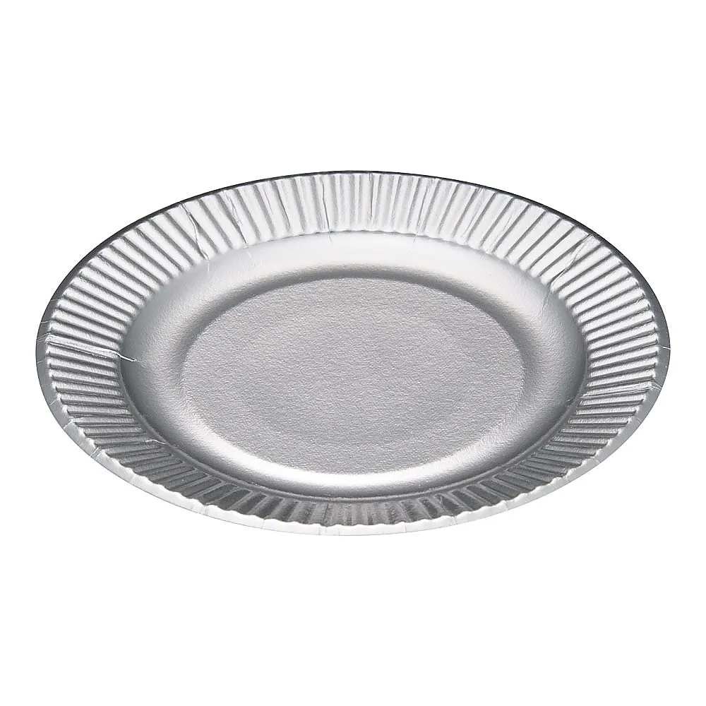 62-6540-01 Paper Plate Silver Plate (100 Sheets) No. 6