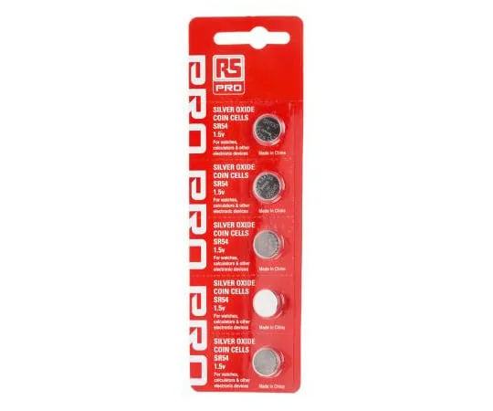 63-4649-63 RS PRO SR54 Button Battery, 1.55V, 11.6mm Diameter 593-439