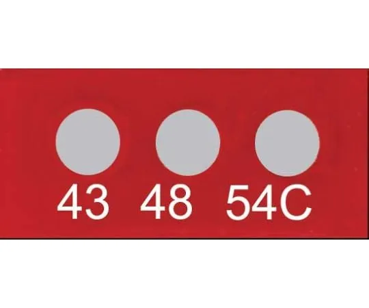 61-3815-84 Micro 3 PointsTemperature Label :Temp-plate 430 430-043