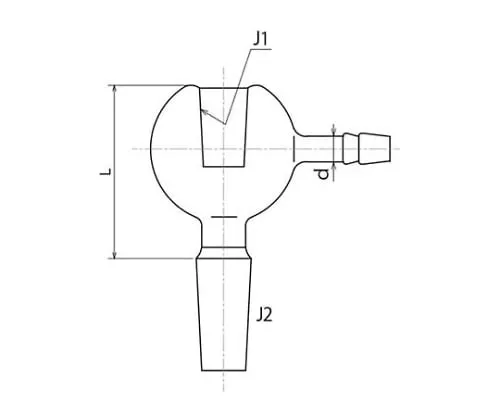 61-4705-54 Short Type Spherical Reducing Adapter for Decompression 2322-1L3L
