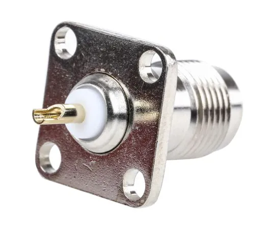63-4568-03 RS PRO 50Ω Straight Panel Mount, TNC Connector Bulkhead Fitting, jack 136-954
