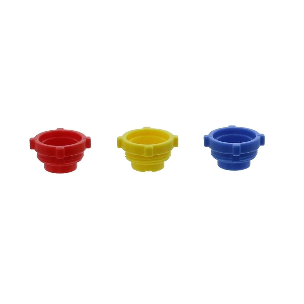 64-3881-09 Tri-Color Cap Red, Blue, Yellow with CE Mark 080860-5053