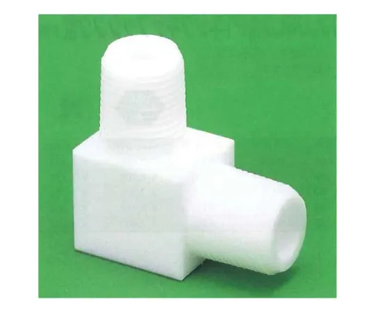 62-7077-13　［Discontinued］USL-PTFE Cleaning PT Screw Joint Elbow Nipple Type PT 1/8 00U-092-01　00U-092-01