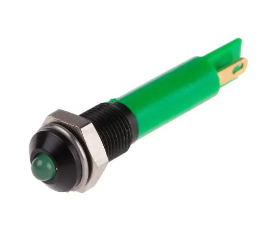 63-4585-90 RS PRO Green Indicator, 12 V dc, 6mm Mounting Hole Size, Solder Tab Termination 206-744
