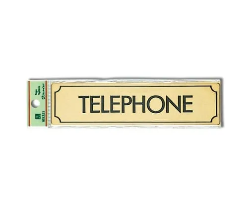 61-7412-30 TELEPHONE 160mm x 40mm x 1mm Gold LG170-11