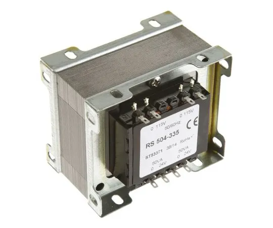 63-4636-51 RS PRO 100VA 2 Output Chassis Mounting Transformer, 24V ac 504-335