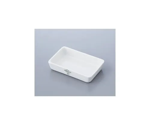 61-0157-65 Ashtray for Measuring Ash Content Square #1 No Glaze CWKAKUHAI-1x