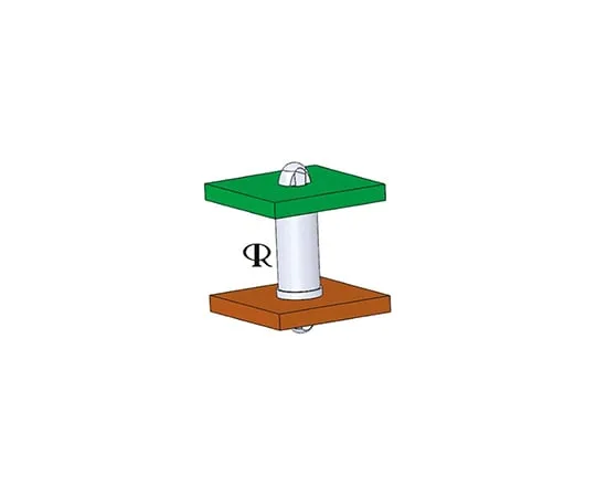 63-5021-17 DLCBST-7-01, 11.1mm High Nylon Locking PCB Support Pillar With 2.54mm PCB Hole and 2.54mm Chassis Hole DLCBST-7-01
