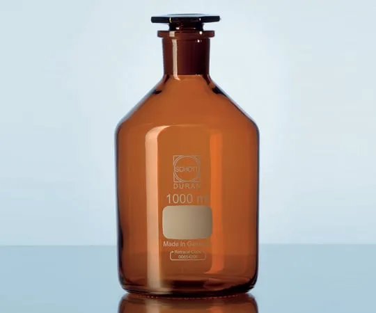 2-1971-03　［Discontinued］Reagent Bottle (With Plug) (DURAN(R)) Amber 100mL　211682401