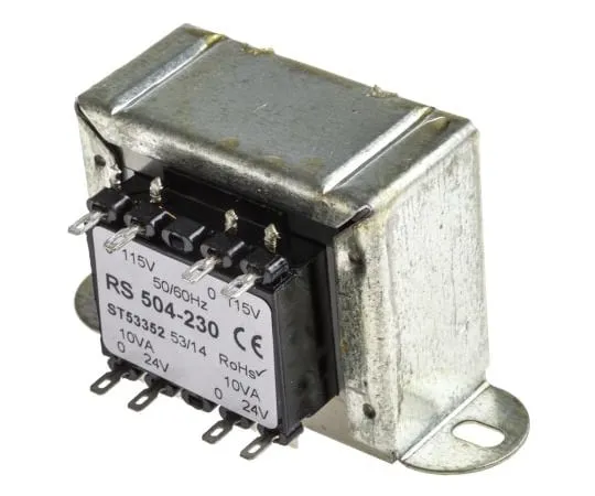 63-4636-39 RS PRO 20VA 2 Output Chassis Mounting Transformer, 24V ac 504-230