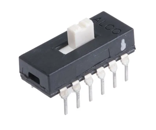 63-4576-05 Slide Switch 4 Circuits 2 Contact 300 mA @ 115 V dc ASE4204