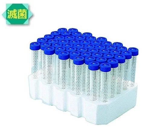 2-5362-03　［Discontinued］Plastic Tube (Conical Bottom) PET Sterilized 15mL Plug Seal　05-539-1