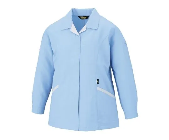 3-717-01 High Antistatic Jacket (Front Zipper) Saxe Blue S 80405-016-S