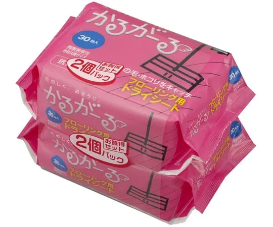 65-2758-30　［Discontinued］Karugaru Flooring Dry Sheet 30pcs x 2