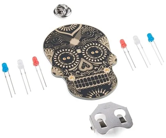 67-0424-18 Day of the Geek - Soldering Badge Kit (Black) KIT-14637