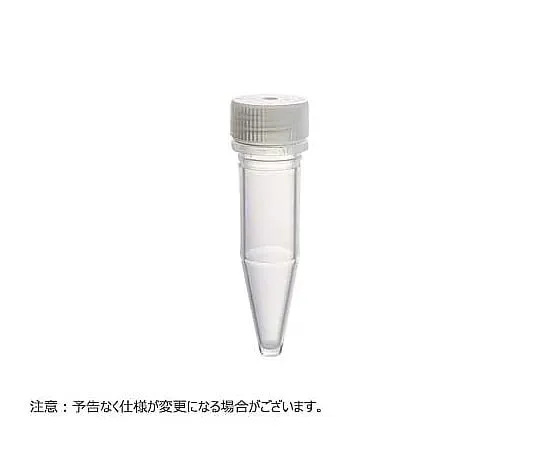65-3852-19 MICREWTUBE 1.5 ml Conical Type Natural Flat Top Lip Seal Cap 1000 Pieces T339-5