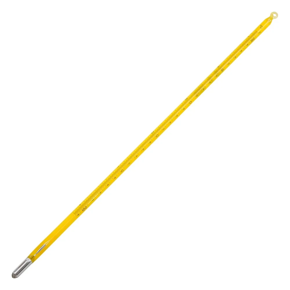6-7702-04 Standard Thermometer (Stick Shaped) No.3 100 - 150℃ with Certificate NO.3