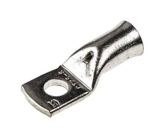63-4640-87 RS PRO Uninsulated Tubular Ring Terminal, M6 Stud Size to 25mm² Wire Size 531-065