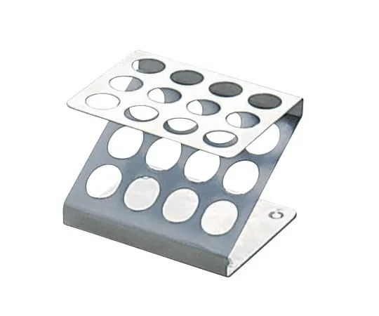 6-309-01 Test Tube Stand Z Type Type 13mmφ x 12 Pcs Stainless Steel (SUS304) 1