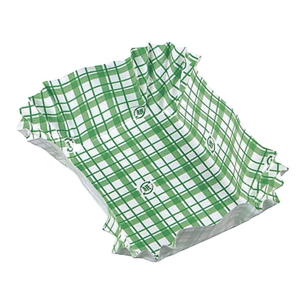 62-6649-12 Paper Cup Coco Case Square Large (500 Sheets) Green 0