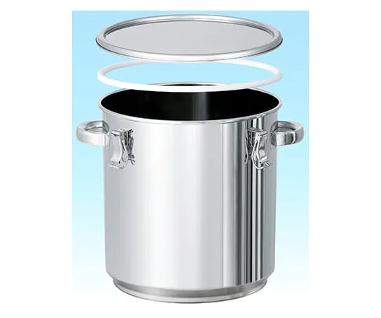 62-1370-40 Stacking Type Taper Shaped Sealing Container with PTFE Packing 10L TP-CTH-STA-PTFE-24