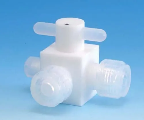 61-4384-68 PTFE Three-Way Valve Different Diameter Injection Type 8φx10X10 F-2213-05