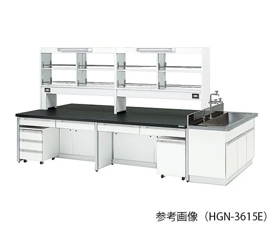 3-7872-01 Laboratory center bench (Frame Type) 2400 × 1200 × 800/1870mm HGN-2412E