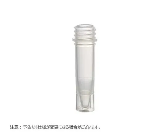 65-3852-38 MICREWTUBE 1.5 ml Freestanding Natural Without Cap 1000 Pieces T341-4T