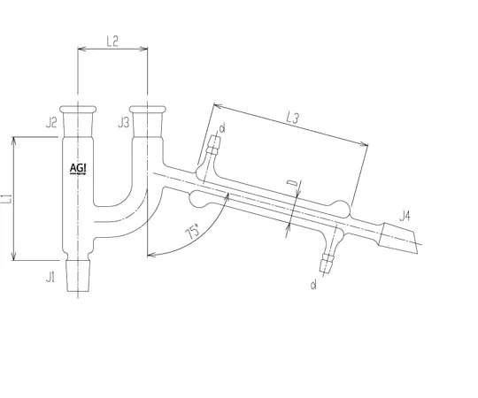 65-1838-42 Claisen Type Connection Tube with Semi-Micro Cooler 15/20 2746-1M-100