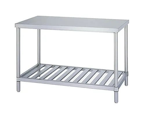 61-0009-09 Stainless Workbench (Stainless Steel (SUS430)), Duckboard Shelf Specification) 450 x 450 x 800 AS-4545