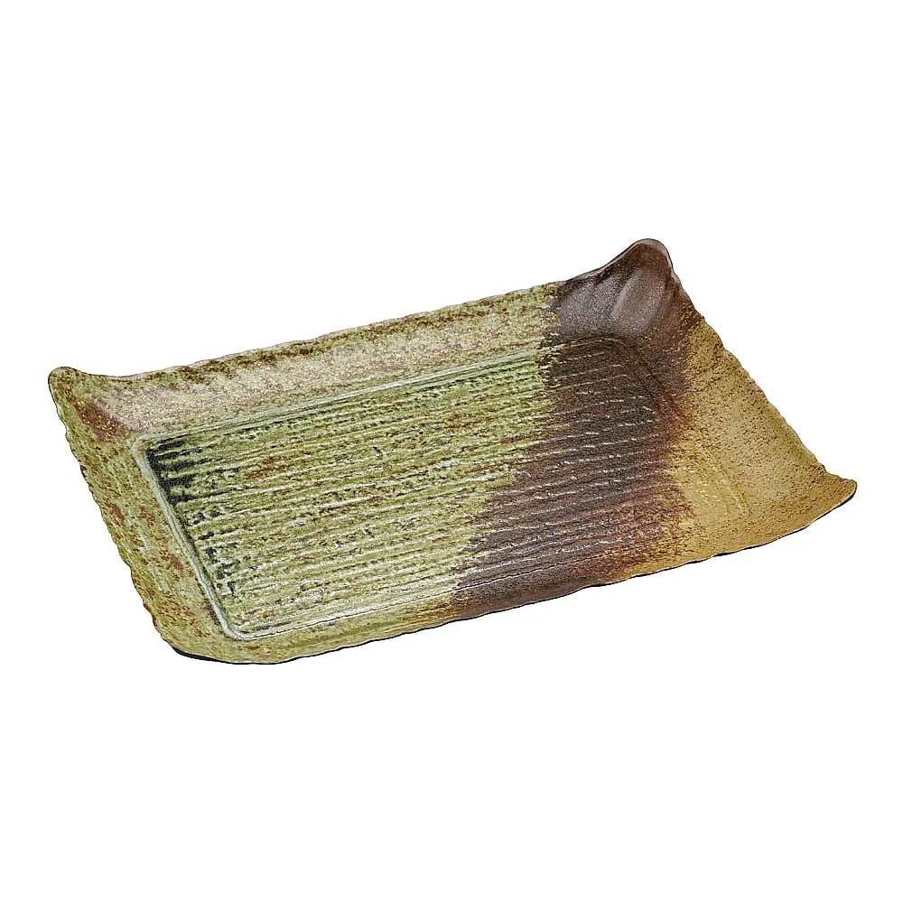 62-6653-25 Plastic Container Chikugo Mingei Pottery Extra Large (10 Sheets)
