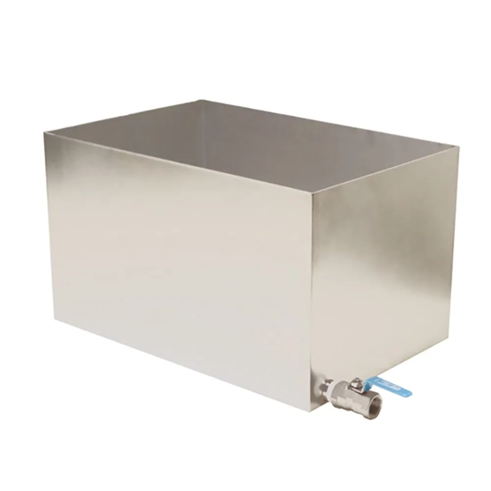 4-1920-18 Stainless Steel Tank Square Type with Drain Valve 20A without Insulation Type I 35L