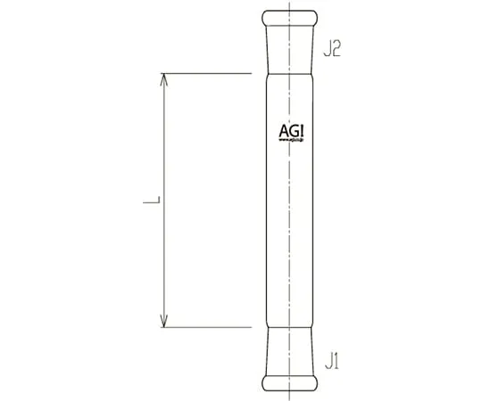 62-2094-42 Connecting Straight Tube (Female x Female) 2504-1L