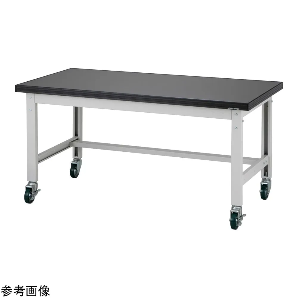 4-5057-01 Chemical resistant load-bearing workbench (with casters) approx. 39 kg AWT-0975C