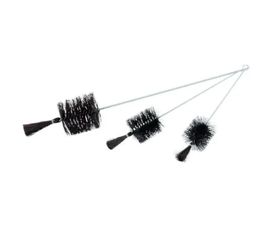61-8866-87 Brush for Bottle Washing Black Hog Bristles Steel Handle Size No. 1 TBP-T1J