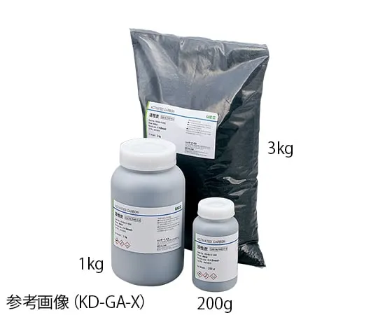 3-2338-01 Activated Charcoal (Coconut Shell Activated Charcoal) (For Activated Charcoal Processing) 200G KD-PWSP-200