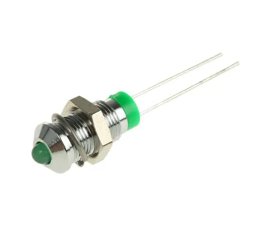 63-4586-41 RS PRO Green Indicator, 2 V dc, 6mm Mounting Hole Size, Lead Pins Termination 208-598