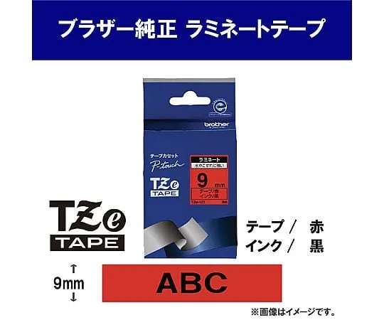 3-9220-02 Thermal Label Printer Laminating Tape Red TZe-421