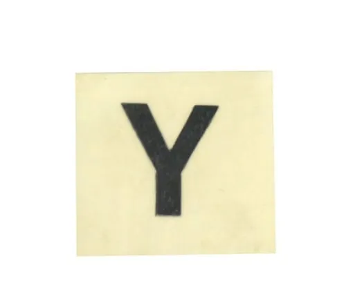 61-7398-16 Character Seal Black Y 15mm CL15B-Y