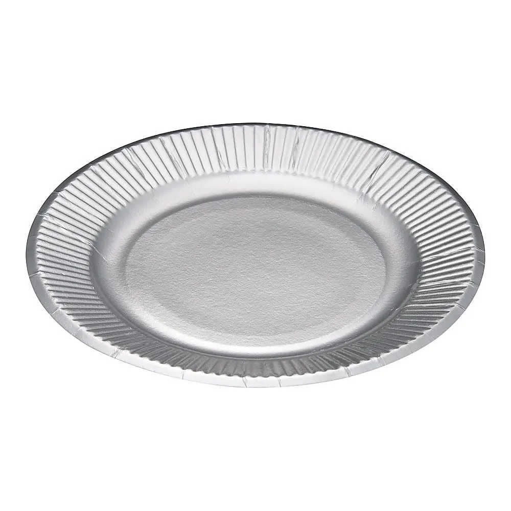 62-6540-02 Paper Plate Silver Plate (100 Sheets) No. 7