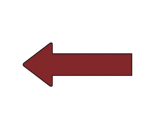 62-6157-16 JIS Piping Identification Direction Display Sticker Direction Display Dark Red (Medium) 1 Set (10 Sheets) AS-23-3L