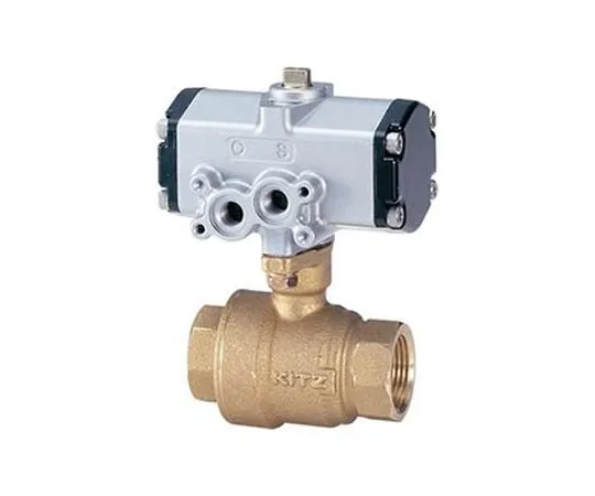 65-1885-27 Small pneumatic < C type/double acting > brass/bronze Ball Valve (C-TFE) Nominal Diameter 15 mm C-TFE15A