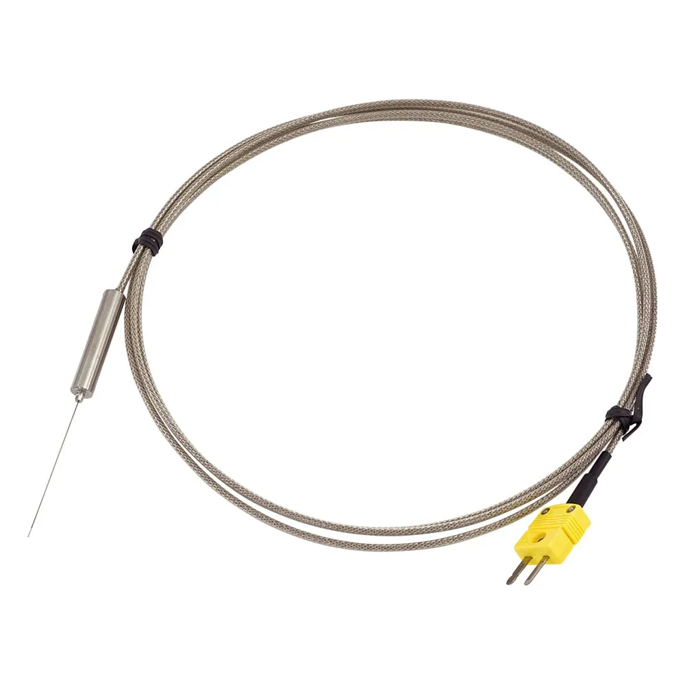 2-4965-01-20 Ultrafine K Thermocouple (sheath type, with connector) with Lead Wire with Calibration Certificate DS-1200-N50