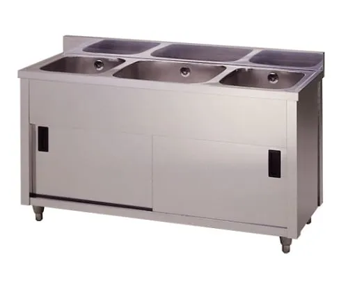 61-4435-99 3 Tanks Cabinet Sink 1200 x 450 x 800 AP3-1200K