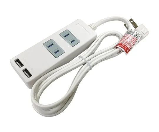 3-8318-01 Power Strip With USB 2 Inlets With Dust-Proof Shutter SK-2T2USBW