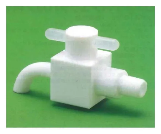 62-7096-67　［Discontinued］USL-PTFE Cleaning Drain Cock (faucet type) PT 1/4 x 6.4 φ 00N-196-01　00N-196-01