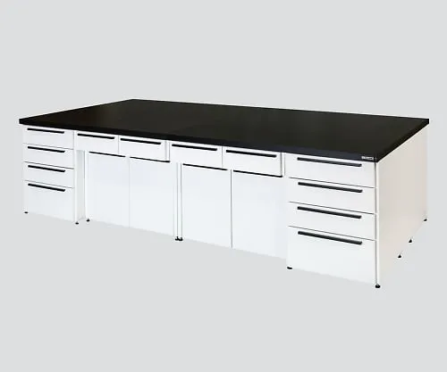 3-4272-01 Unit Central Laboratory Bench Steel Type, Riser Type 1800 x 1200 x 800 SSAO-1812