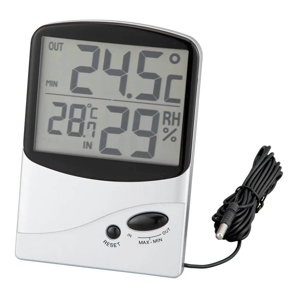 4-3725-01 Thermo-hygrometer (Large Screen Type) 986H